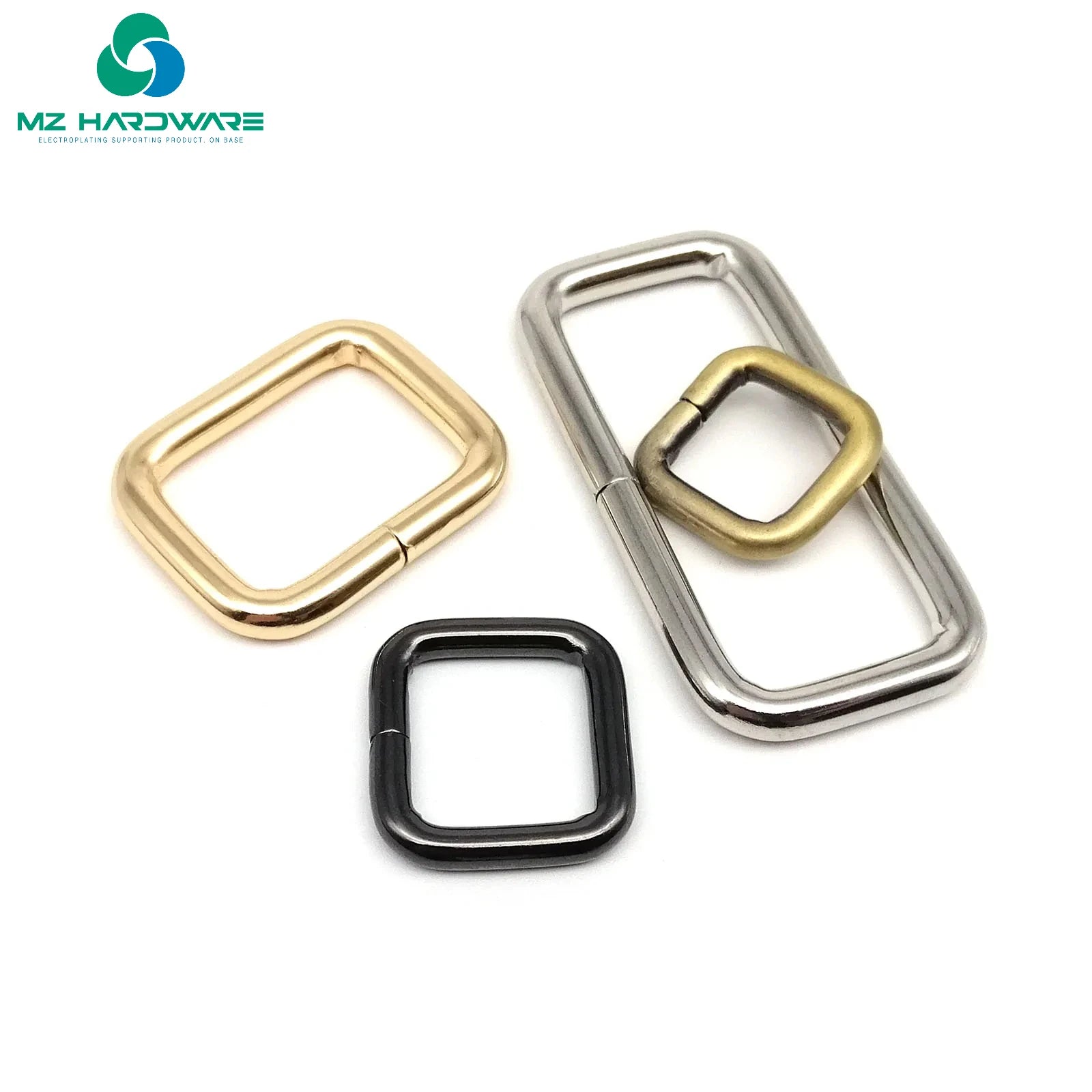 MZ Metal High Quality Thickened Square Buckle Clasp for DIY Bag Strap Accessories Handbag Leather Bag Strap Belt Dog Collar