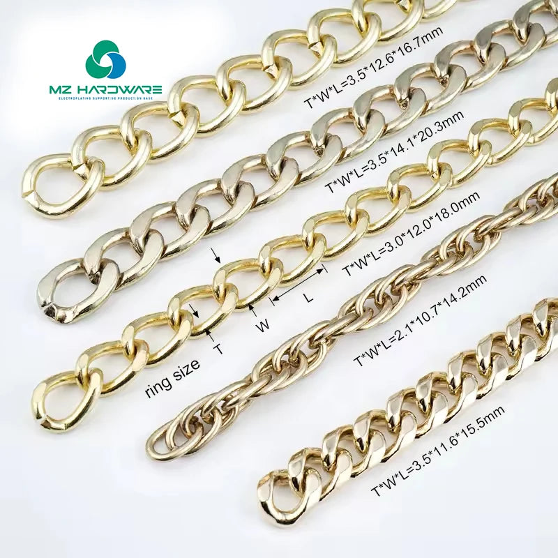 Metal Handbag Hardware Luggage Decoration Chain Metal Chain Strap for Handbag Bag Accessories