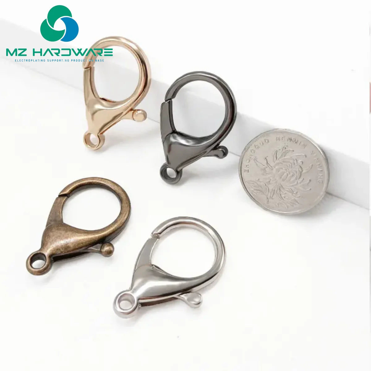 Stainless Steel Accessories Lobster Claw Clasp Snap Hook Keychain Snap Swivel Key Ring Hooks Bag Parts