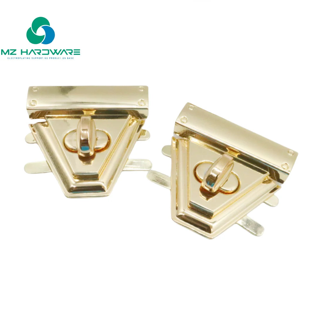 MZhardware High Quality Vintage Style Luggage Hardware Accessories DIY Handmade Bag Lock Buckle Mortise Twist Locks