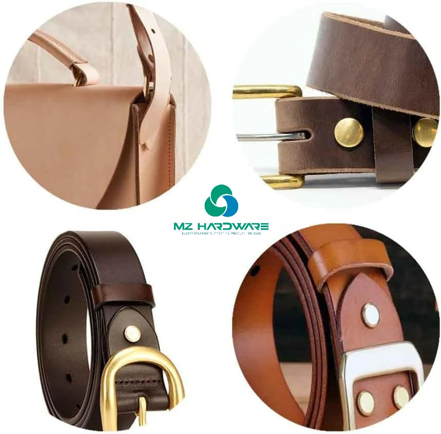 MZhardware High Quality Metal Steel Belt Buckle Single Prong Square Center Bar for Men's Special Bag Parts Accessories