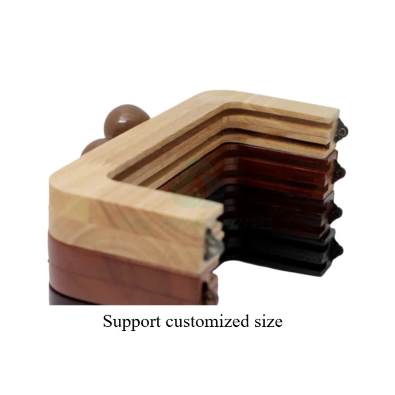 MZhardware DIY Vintage Wooden Handle Accessories for Bag Making