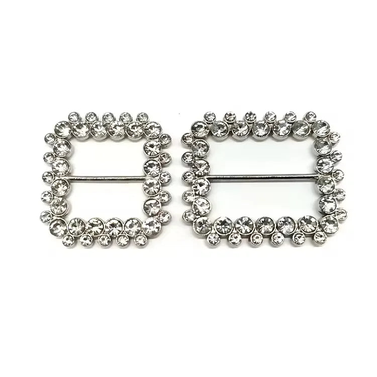New Style Metal Slider Buckle Western Rhinestone Belt Buckles Metal Buckles for Strapping