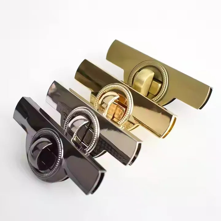 MZ Hardware Four Colors High Quality Hardware Accessories Handbag Locks Twist Turn Locks Clasps Closure Bag Metal Lock