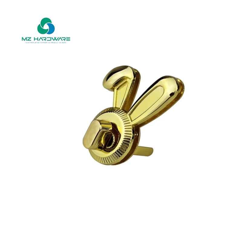 Metal Bag Lock Twist Turn Lock Buckles Accessories for Leather Diy Accessories New Design Rabbit Ears Shape Handbag