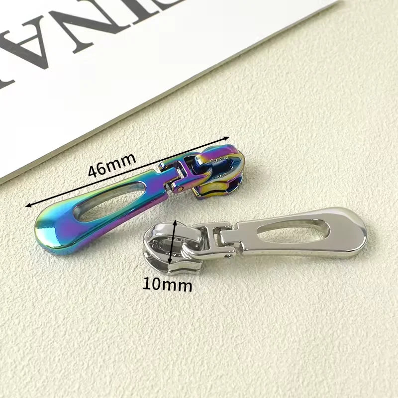 New Arrivals Accessories Bag Metal Zipper Slider Bag Alloy Zipper Puller Handbags Nylon Metal Zippers Slider Head