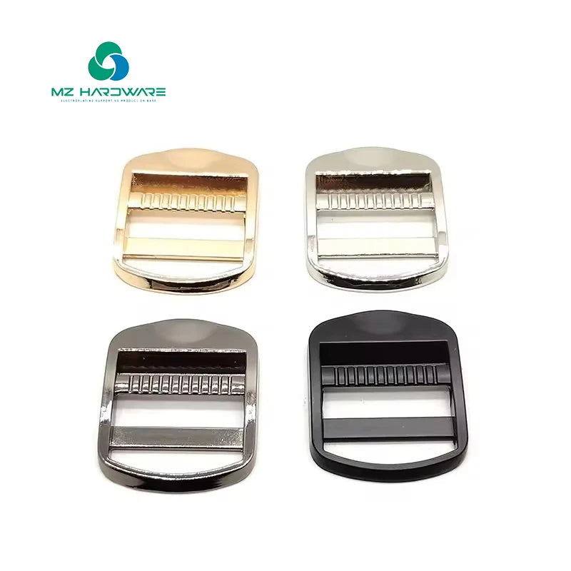 MZhardware Good Quality Belt Bag Webbing Metal Slide Adjustable Buckle Slide Adjustable Metal Buckle for Belt