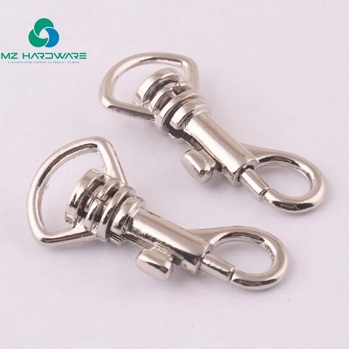 MZHardware 12mm Small Pet Leash Alloy Metal Swivel Eye Snap Clip Hook for Dog Leash