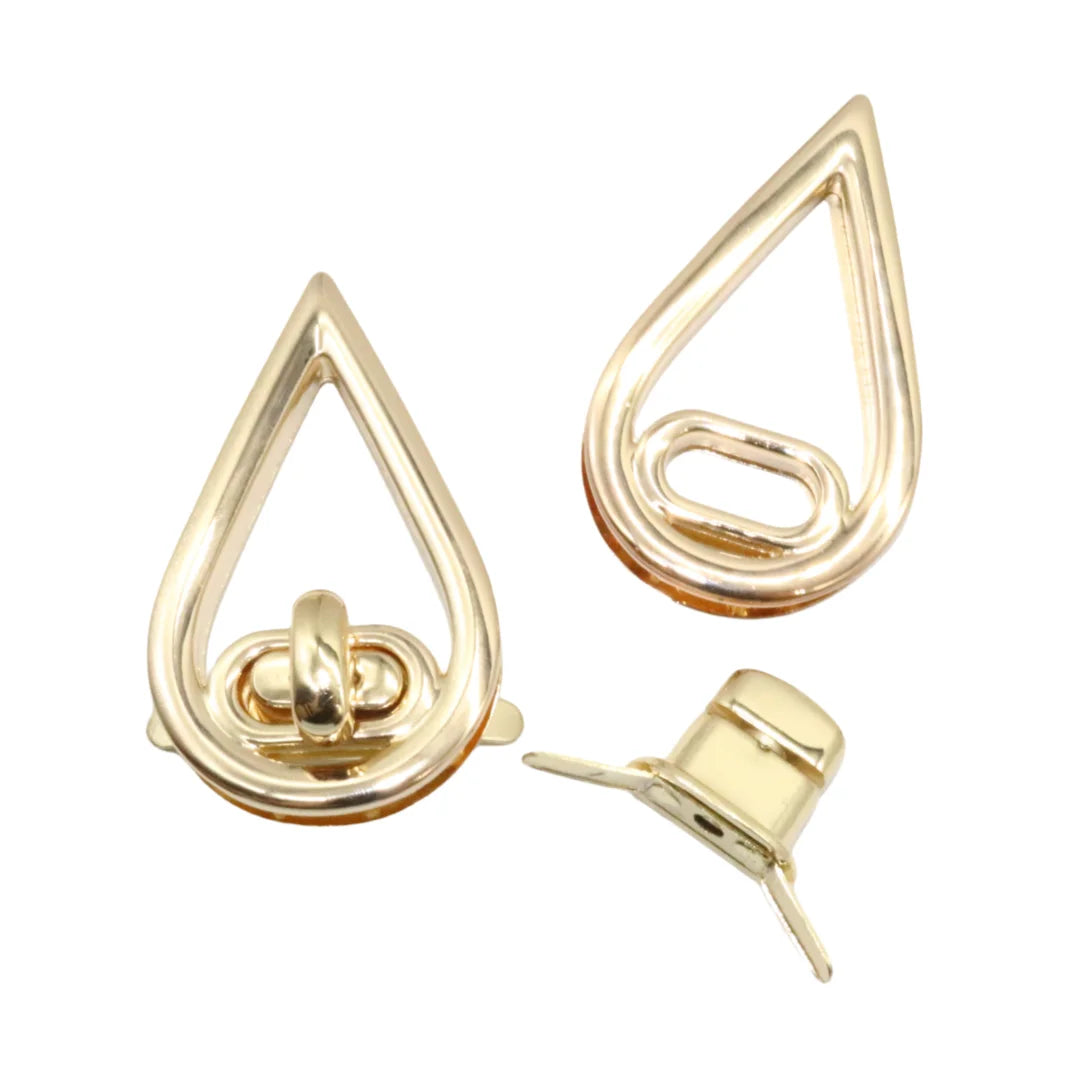 Hot Sale Custom Square Turn Lock Buckle High Quality Alloy Twist Switch DIY Handbag Craft Bag Steel Plate Chain Material