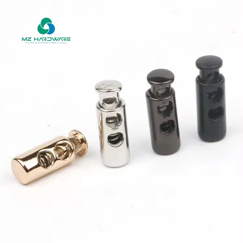 Good Quality Adjustable String Stopper 2 Hole Cord Stopper Metal Cord Lock Female Bag Handle With Hardware Buckle