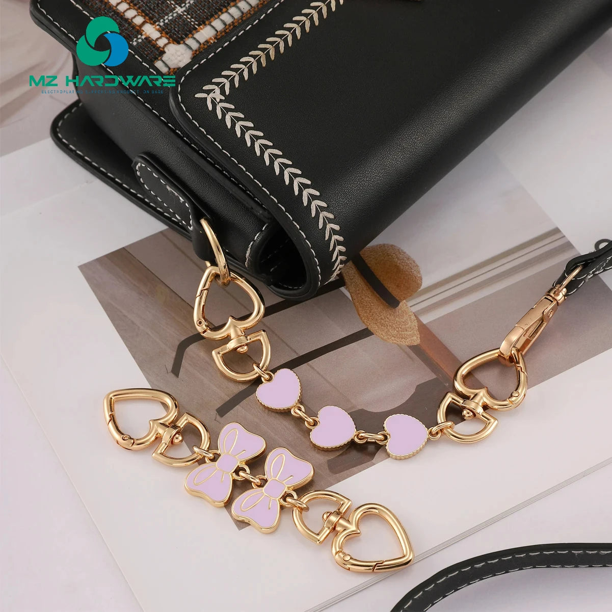 MZ Purse Chain Extender Bag Extender Chain Purse Strap Extenders for Handbags Crossbody Bag Charms Accessories