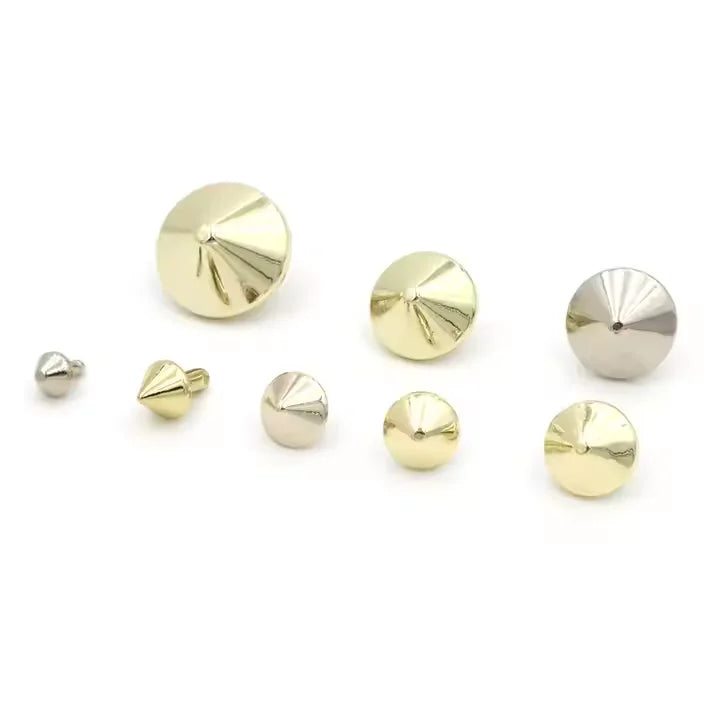 MZ Customized Color Chicago Screws Stainless Steel Decorative Round Head Button Rivets Studs Different Shapes for Leather Belt