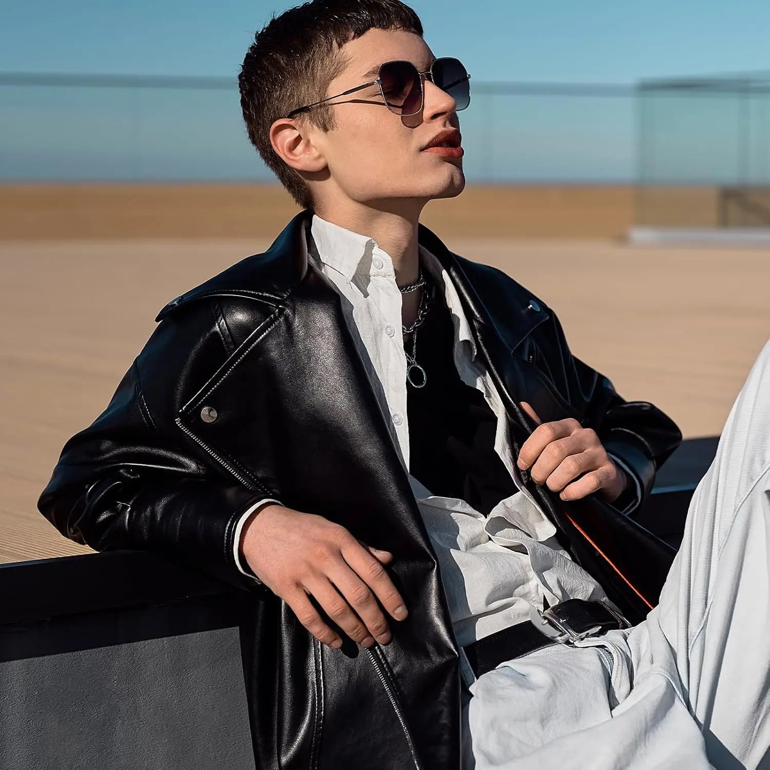 MZ High Quality Metal Belt Buckle 40 Mm(1.6 Inch),Single Prong Square Replacement Belts Buckles Classic Belts Buckles for Men