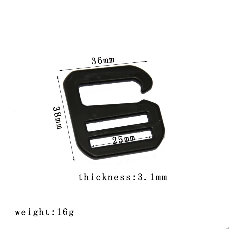 Hot Selling Costume Bag Hardware Buckle Adjustable G Hook Buckle Webbing Slide Buckles G Hook