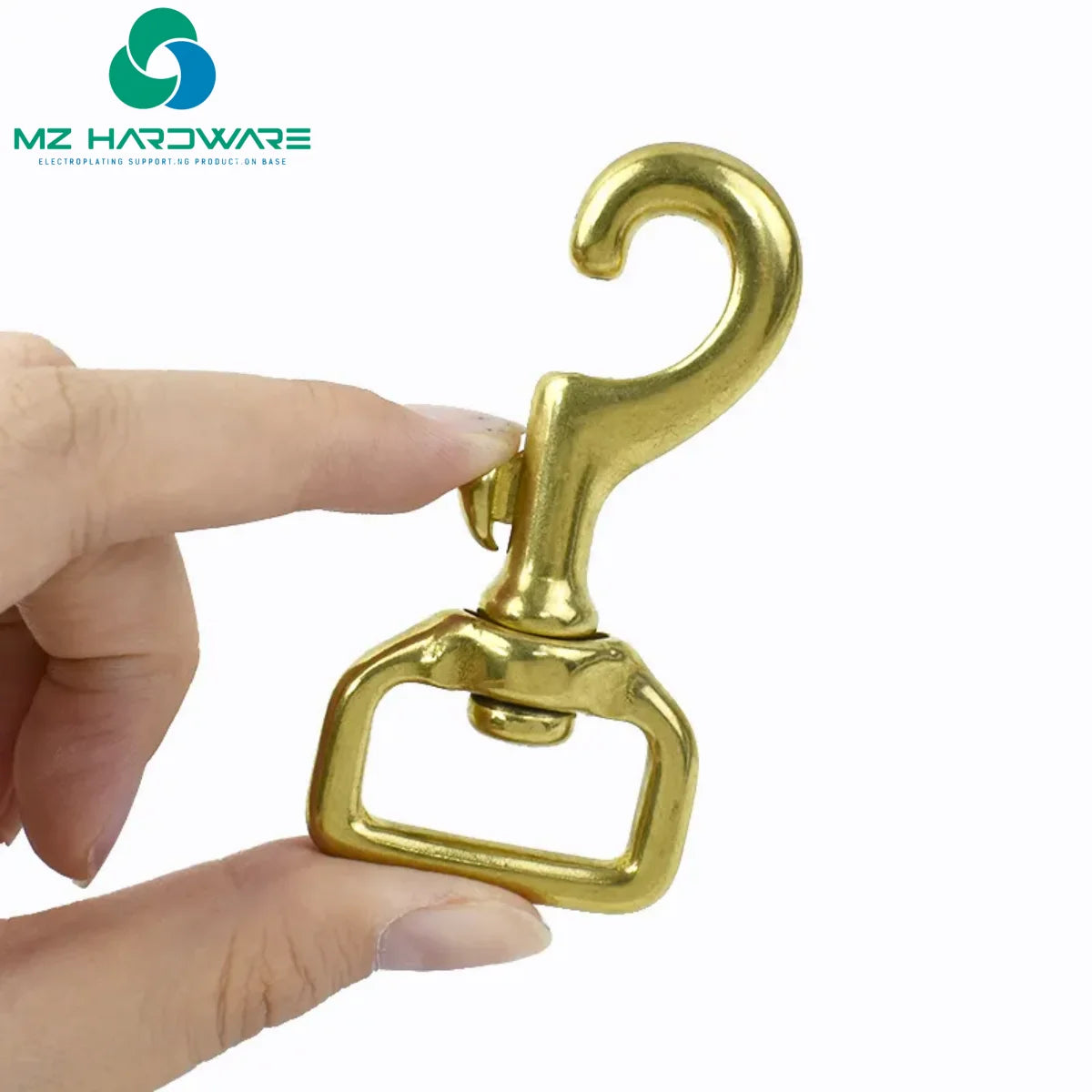 Manufacturers Wholesale Snap Hook Solid Brass Metal Snap Hook Metal Brass Buckle for Handbag Bag Hook