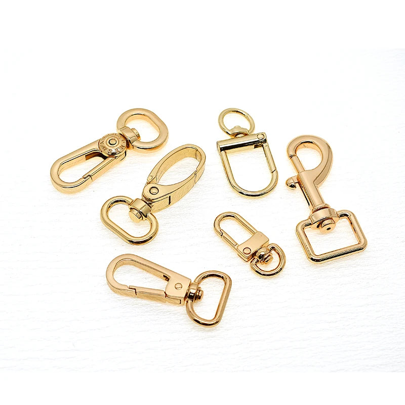 Wholesale Swivel Snap Hook Light Gold 20mm/25mm Handbag Hardware Accessories Swivel Metal Snap Hook Buckle DIY Hardware
