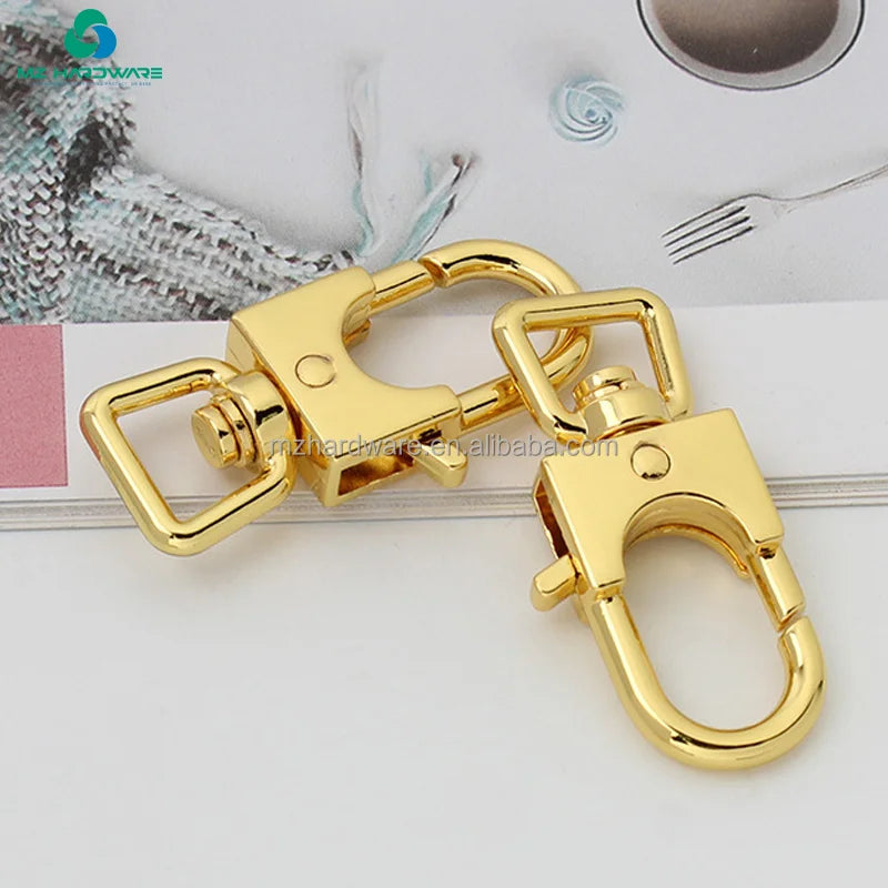MZ Zinc Alloy Metal Swivel Snap Hook Plated Swivel Eye Bolt Trigger Snap Clips & Pet Snap Hook for Handbags and Luggage