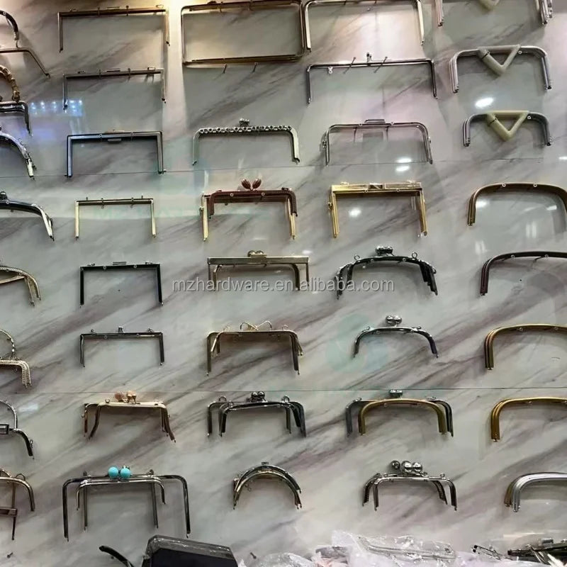 MZhardware DIY Metal Purse and Clutch Bag Frame Parts Other Bag Metal Accessories and Frames Asas Para Carteras a Crochet