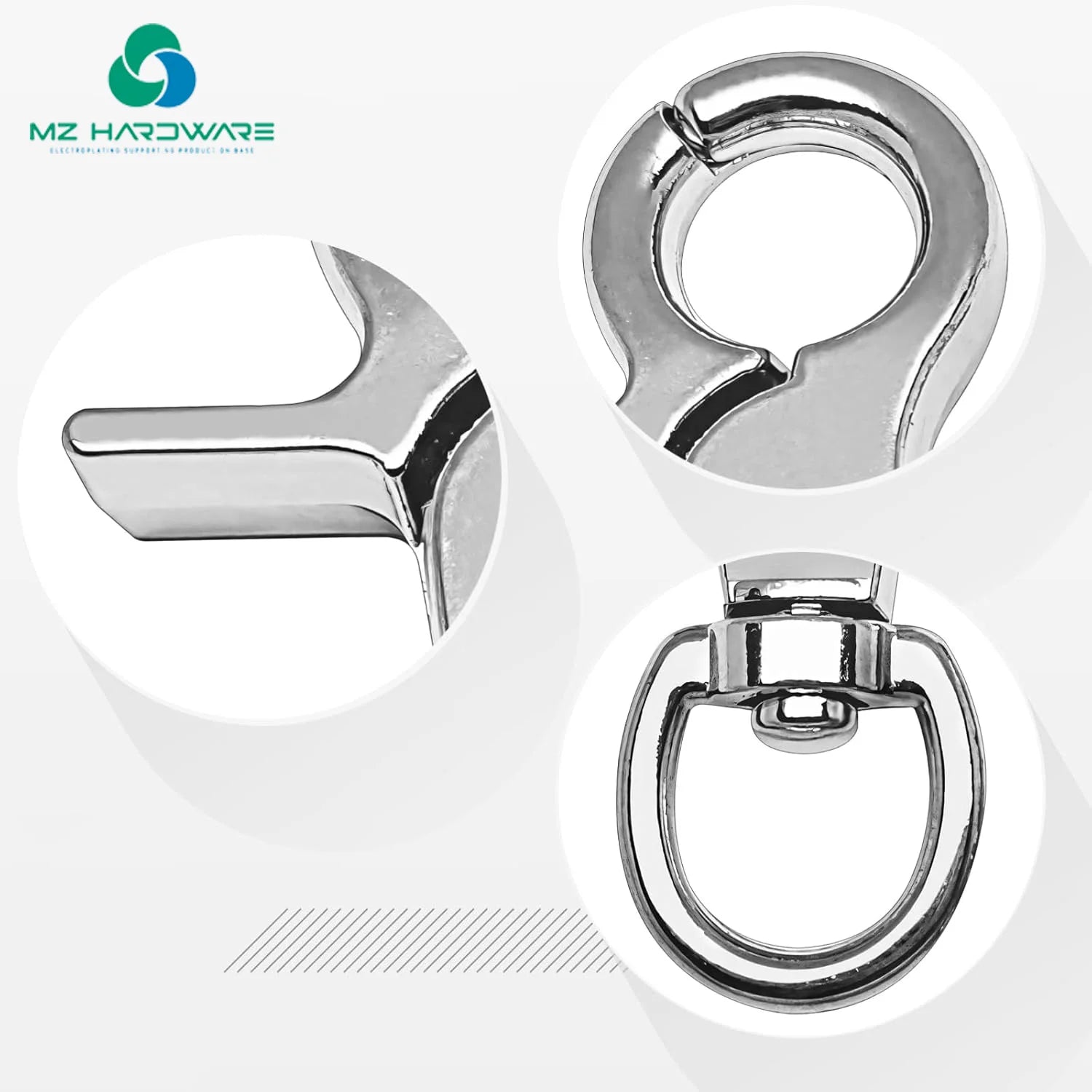 Quick Release Metal Lobster Clasp Dog Buckles Metal Swivel Trigger Lobster Clasp Swivell Hook Snap for Handbag