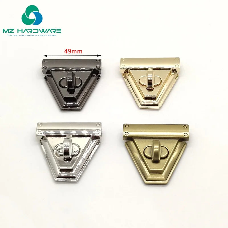 Purse Thumb Lock Closure Latches Alloy Turn Locks Hardware Fastener for DIY Craft Making Wallet Handbag Twist Clasp Closures