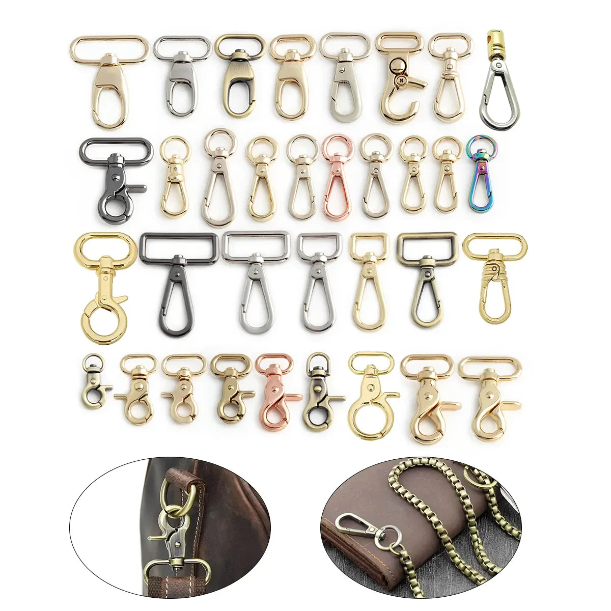 MZ Hardware Customized Fashion Trigger Snap Hook High Quality Metal Dog Buckle Bag Accessories for Handbag
