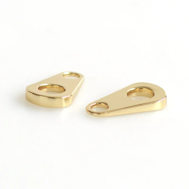 Wholesale Price Clothes Alloy Gold Zip Head Metal Zipper Puller Custom Zipper Pull for Bag
