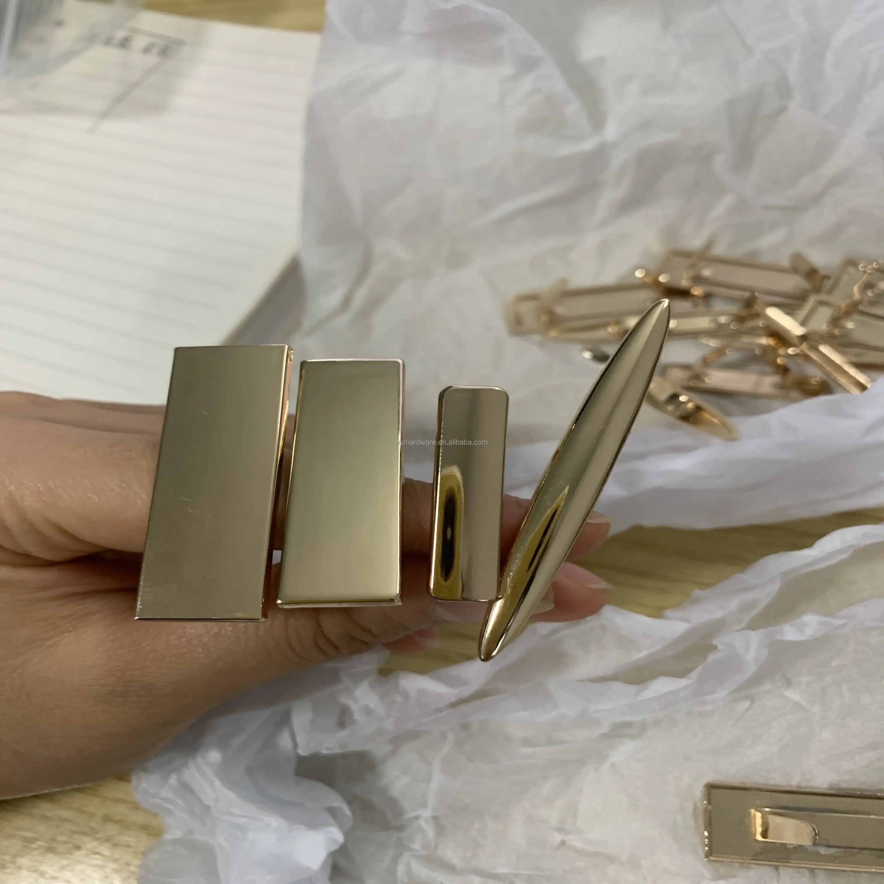 MZhardware 56*7mm Clothing Handbag Hardware Accessories Shoes Bags Decorative Clasp Bag Buckle