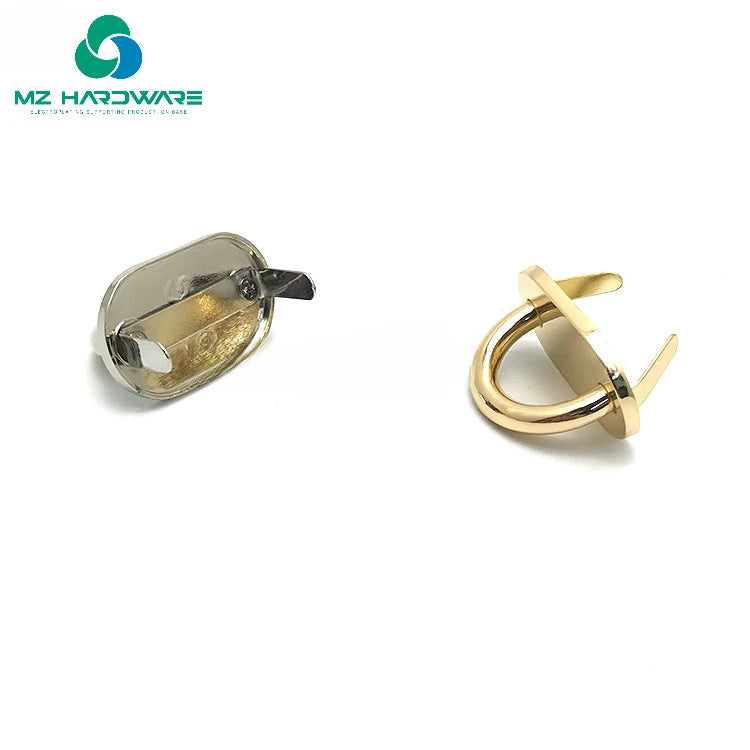 MZhardware Metal Alloy D Ring Buckles Sewing Accessories for Handbags Purses Zinc Alloy Arch Bridge Bag Clasp Side Clip Hook