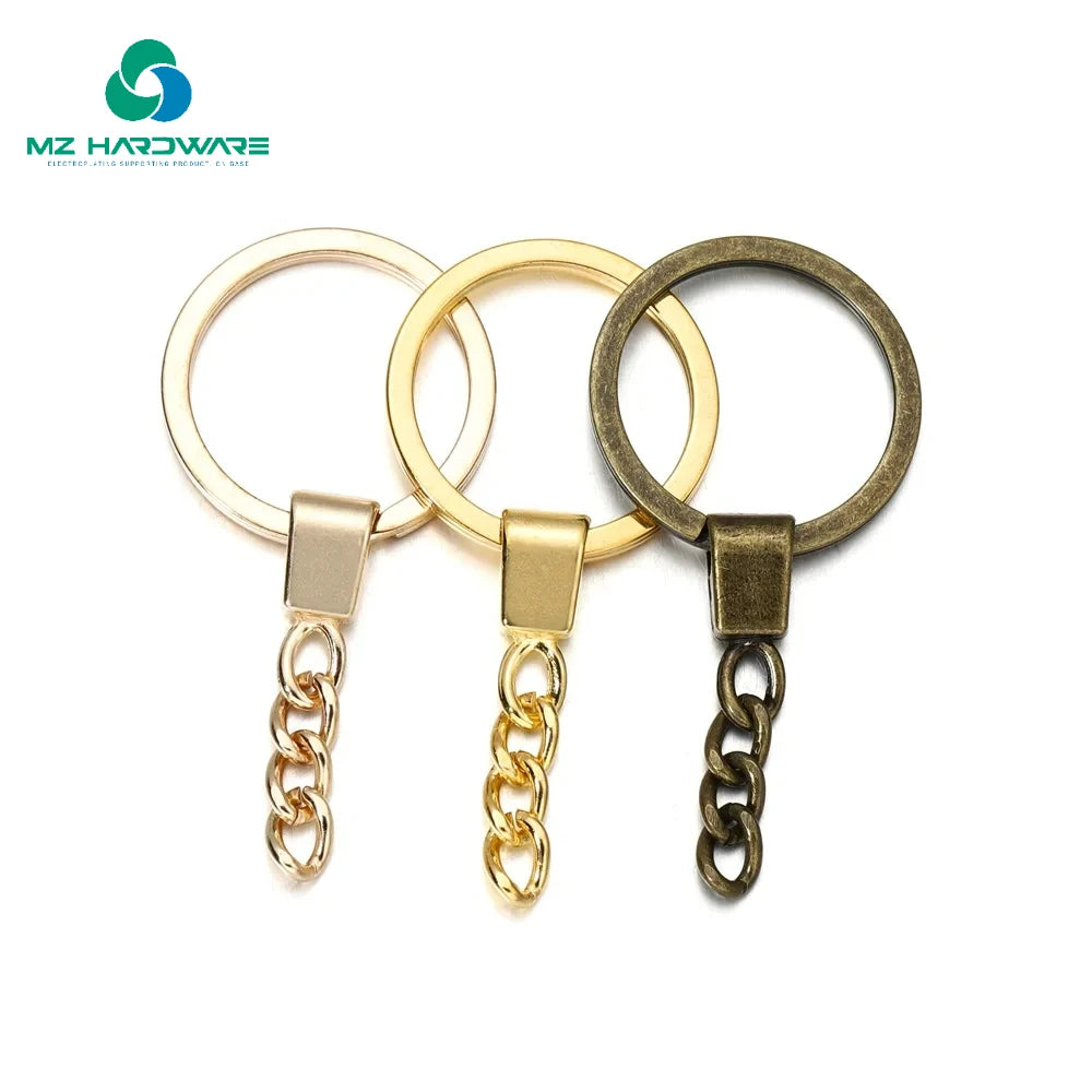 MZhardware Wholesale Designer Custom Metal Keychain for Garment Coin Keyring Accessories