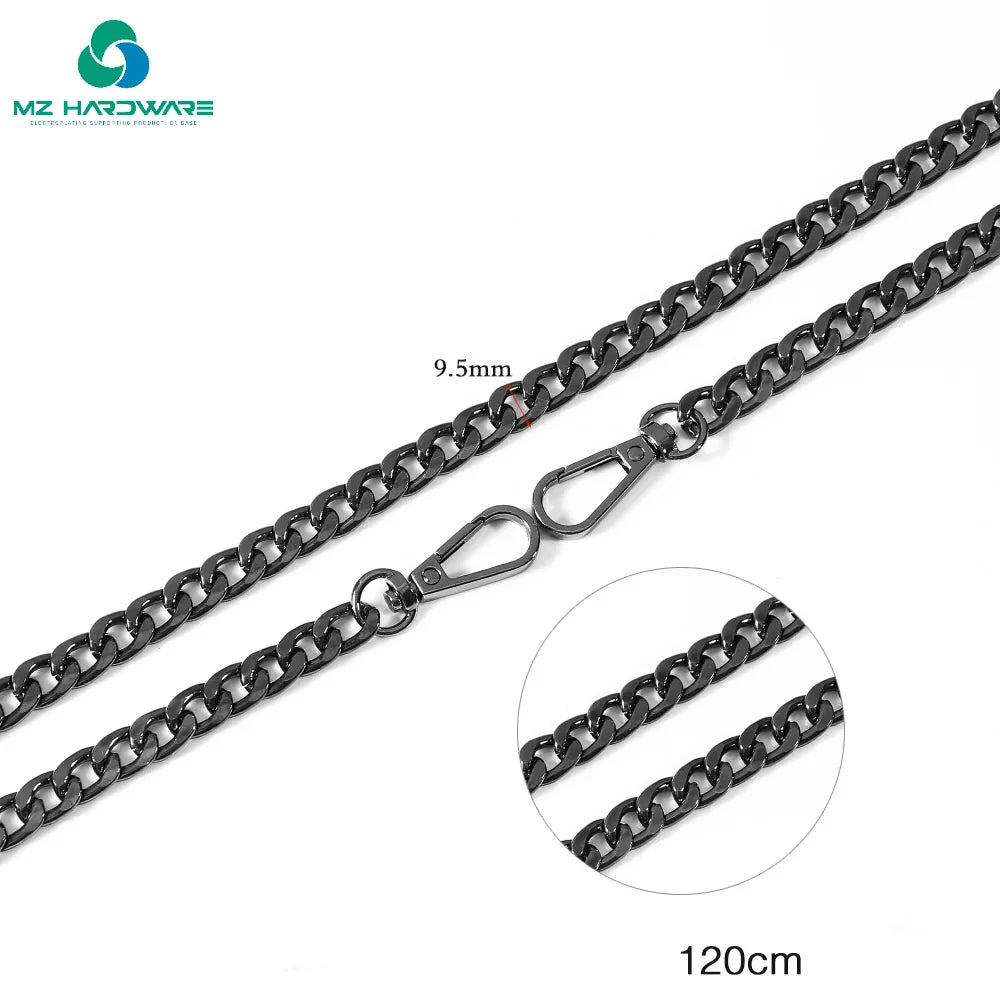 MZ40/120CM Women's Bag Chain for DIY Handbag Messenger Replacement Metal Extension Shoulder Strap Fashion Simple Bag Accessories