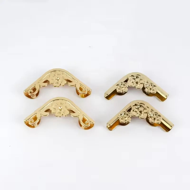 MZ Luxury Waterproof Notebook Bag Corner Protectors Decorative Metal Book Protectors for Book Corner Protection