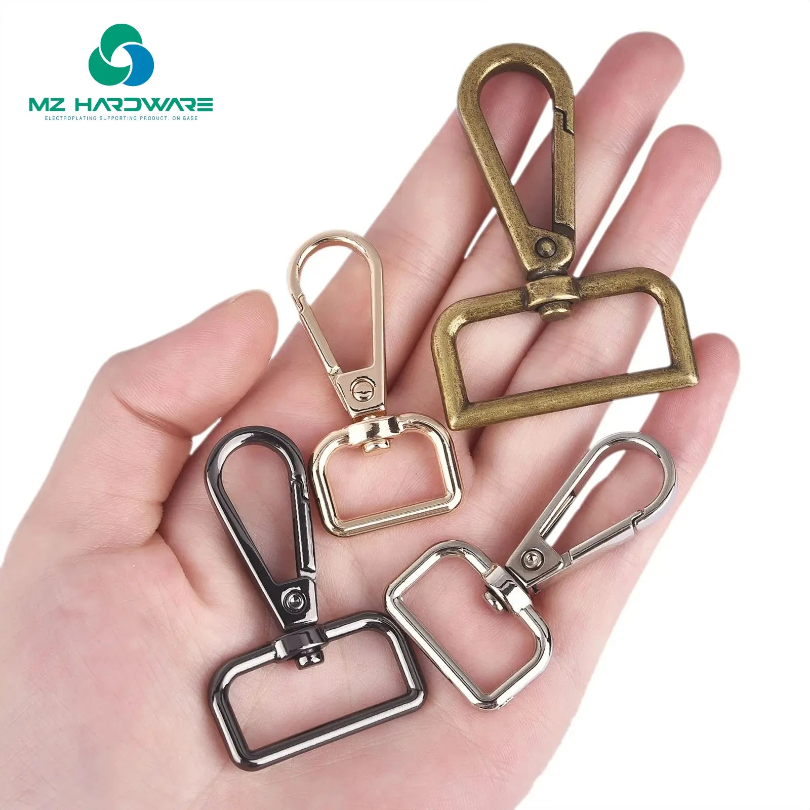 Swivel Clasps Alloy Metal Lanyard Snap Hooks Clip Hook for Keychain Bag Key Rings Jewelry Making Craft Sewing Accessories