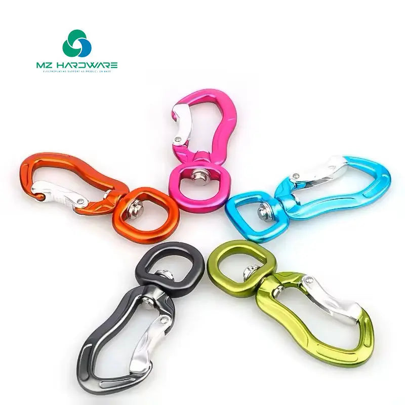 Swivel Carabiner Clips Corrosion-Resistant Lightweight Eco-friendly Material Ideal for Outdoor Sports Hiking Camping Fishing