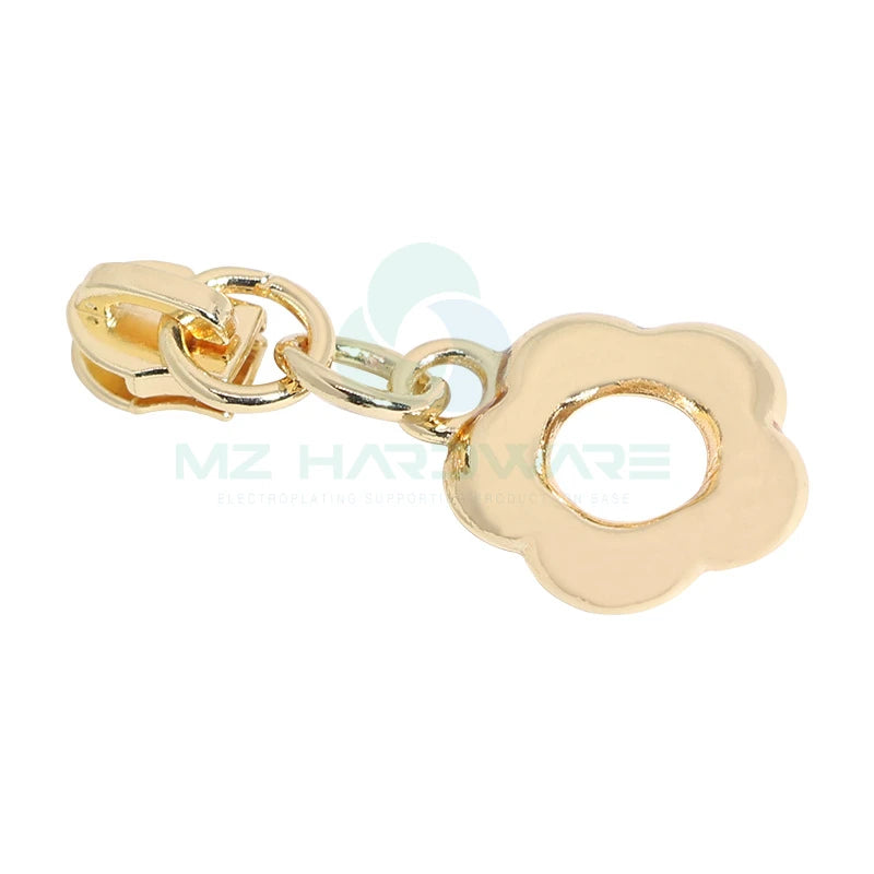 MZ Luxury Puller Head 3#5# plum Blossom Zipper Head Luggage Accessories Custom Pull Card Puller Zipper Buckle Zipper Puller