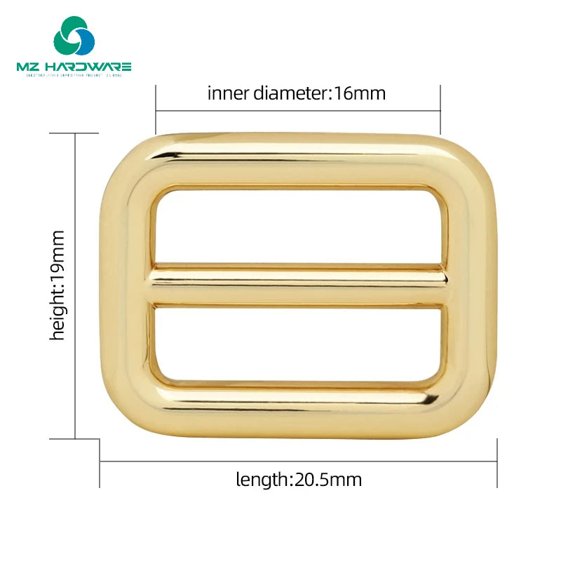 Wholesale Universal Bag Accessories Metal Tri-Glide Buckle Rectangle Adjuster Pin Buckle D Ring Belt Backpack Bag Strap Hardware