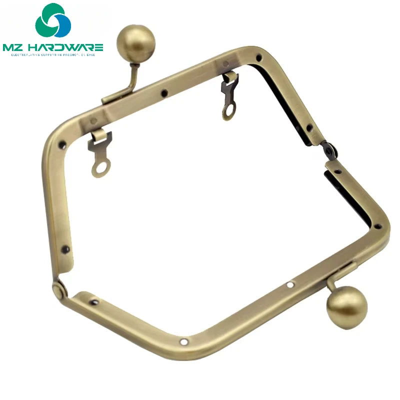 MZhardware 14Cm Bag Accessories Screw Purse Frame for Women Handle Clutch DIY Metal Kiss Clasp Lock Hardware