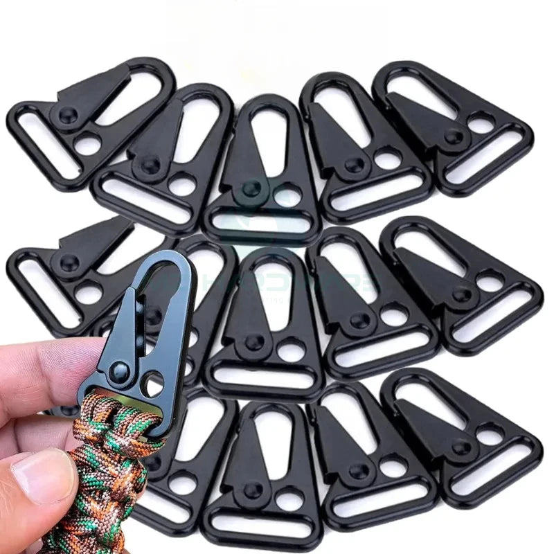 MZhardware Customizable Metal Snap Hook Zinc Alloy Sling Clips Wholesale Hardware Buckles for Paracord DIY Bag Accessories