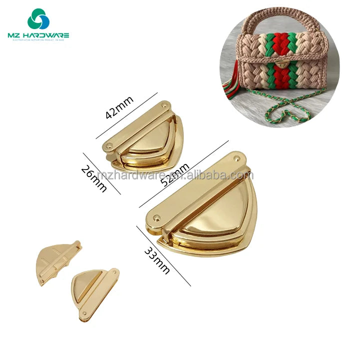 MZhardware DIY Handmade Metal Hebillas Personalized Broches Decorativos for Fashionable Bags Luggage Manualidades Cierres