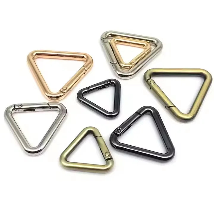 Luxury Classic Leather Keychain with Openable O Ring Handbag Belt Strap Buckle Zinc Alloy DIY Pendant Keyring
