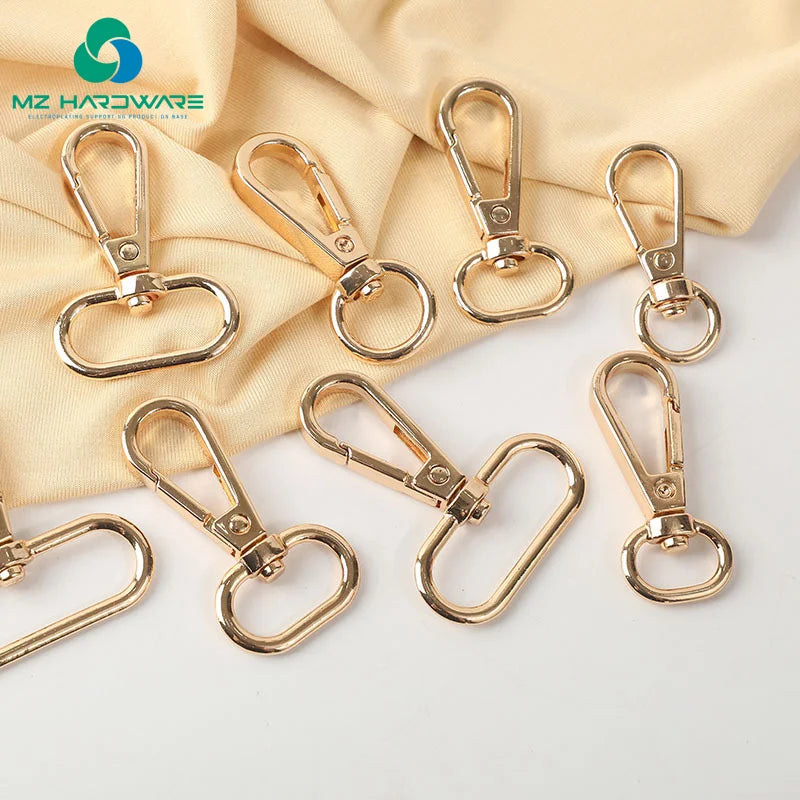 MZhardware Customized Metal Clasp Rotary Snap Hook for Leather Dog Collar Hardware Accessories Clip Hook for Wallet Bag Strap
