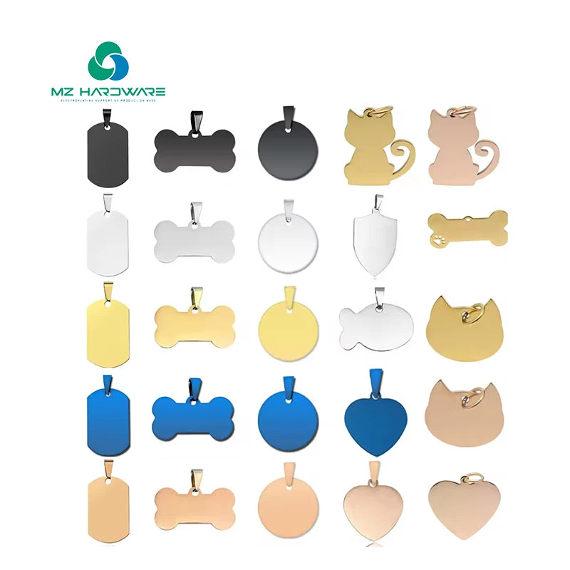 New Design Dog Id Tag Cats Dogs Id Tags Personalized Lovely Symbols Pets Pet Tags for Engraving