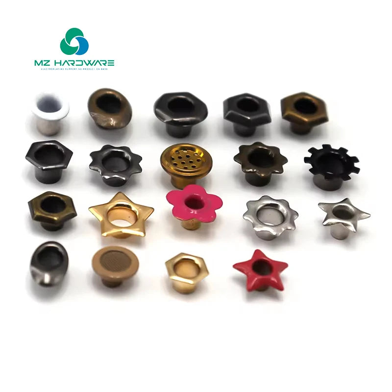 New Design Special Shaped Eyelet Button Brass Eyelets Metal Grommets Eyelet Tape for Clothes