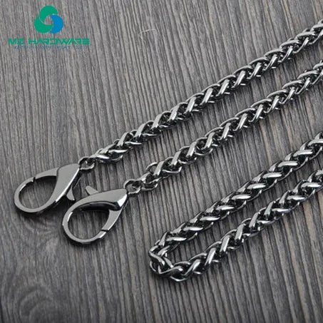 MZhardware Metal Replacement Purse Chain Shoulder Crossbody Bag Strap for Cluth Bag, Small Handbag Handle