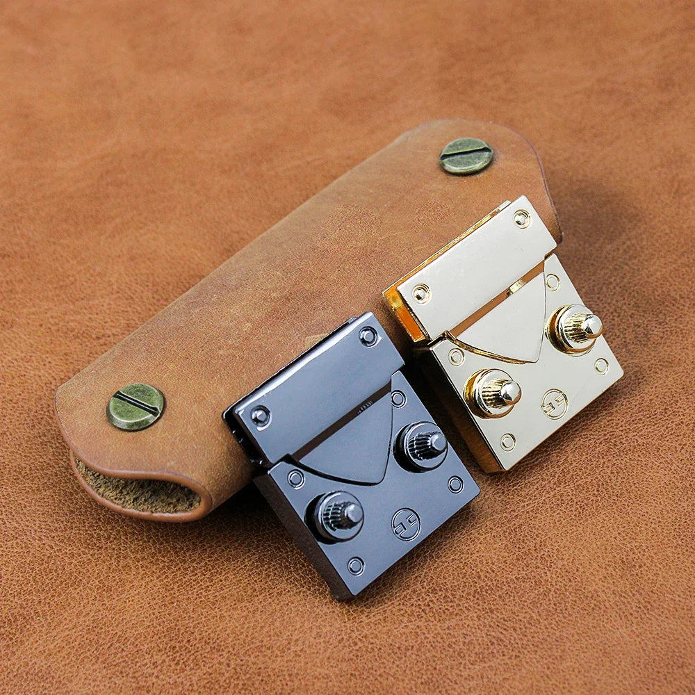 MZhardware Luxury Zinc Twist Lock Pearl Decorate Dual Metal Press Operate Clasps Handbag Hardware for Leather Bag DIY Handbag