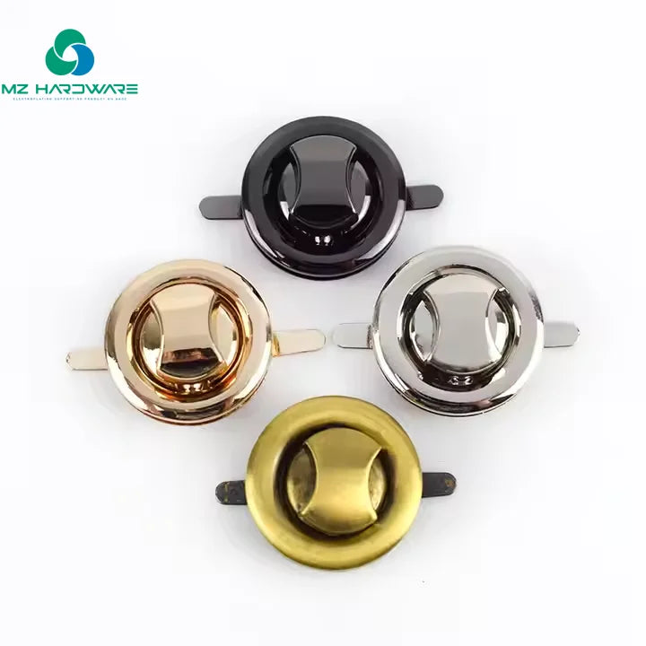 MZ Hardware Vintage Purse Four Color Locks Round Turn Clasp Lock for Handbag Hardware Accessories Bag Twist Locks