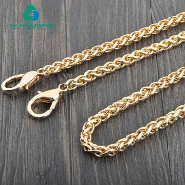 MZhardware Metal Replacement Purse Chain Shoulder Crossbody Bag Strap for Cluth Bag, Small Handbag Handle