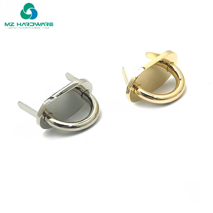 MZhardware Metal Alloy D Ring Buckles Sewing Accessories for Handbags Purses Zinc Alloy Arch Bridge Bag Clasp Side Clip Hook