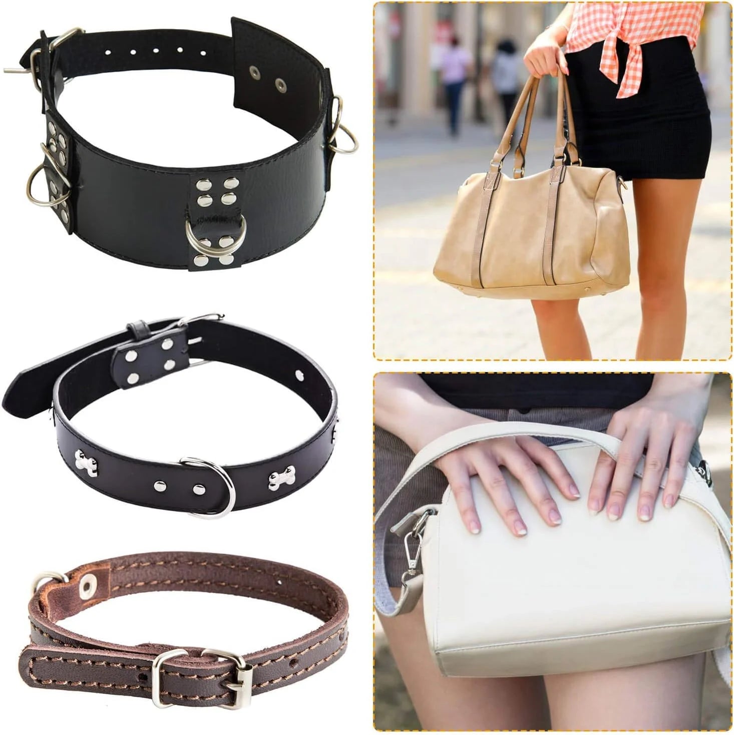 MZ Hardware 40 Pcs Buckle Set 20mm 26mm Width Tri-glide Buckle D Ring Buckle for Bag and Belt Making DIY Accessory Pet Belt