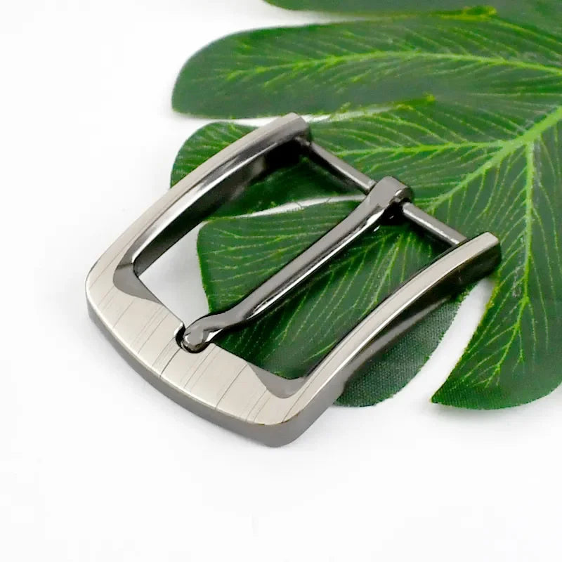 MZ Hardware Men's Leather Belt Buckle High Quality Zinc Alloy Pin Clasp Solid Buckle Denim Jeans and DIY Leather Waist