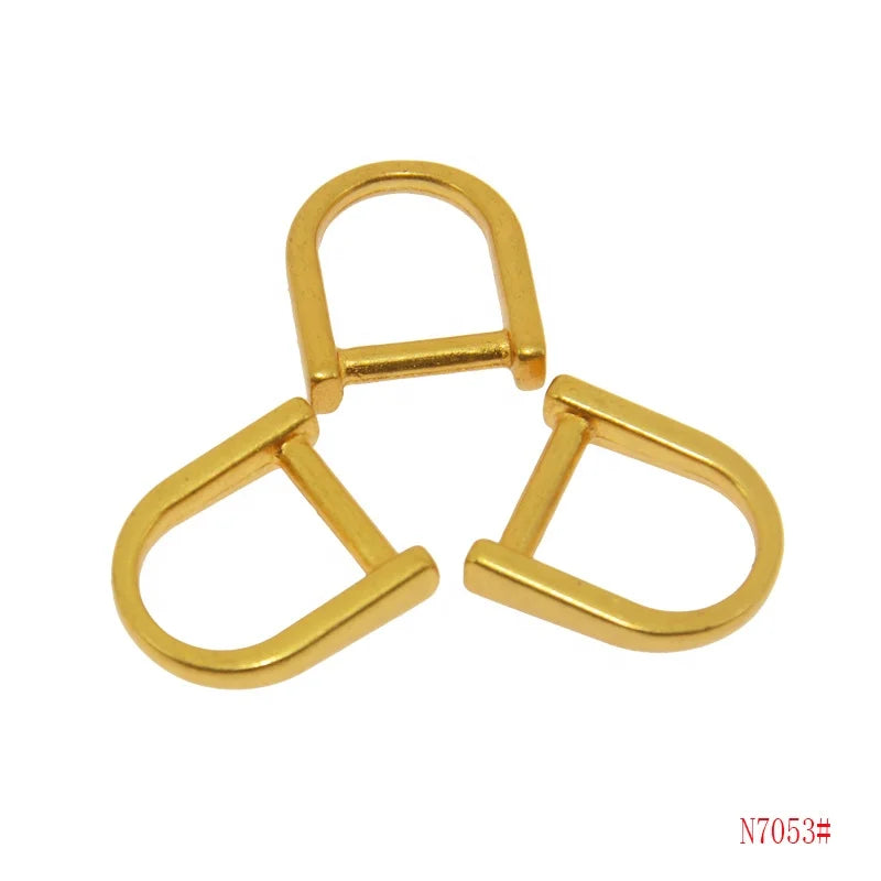 Wholesale adjust metal D rings belt buckle D-ring dog collar bags side release buckles hardware
